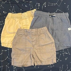 Stylish Kids Shorts Set - Gray, Tan, Blue